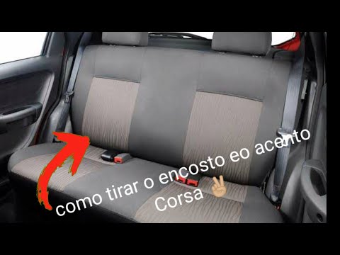 how to remove the seat and rear seat from the Corsa