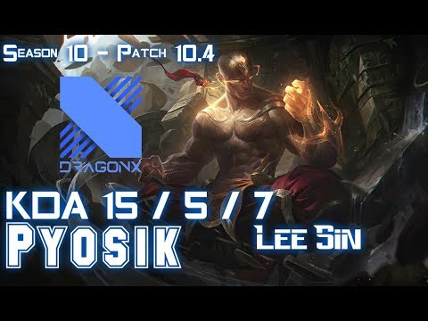 DRX Pyosik LEE SIN vs KARTHUS Jungle - Patch 10.4 KR Ranked
