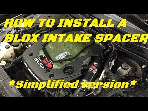 350z/G35 Blox intake spacer install (Simplified version)