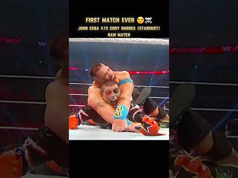 John Cena vs Cody Rhodes (Stardust) Match 😮☠️| John Cena Attitude 💯| Raw Match| #shorts