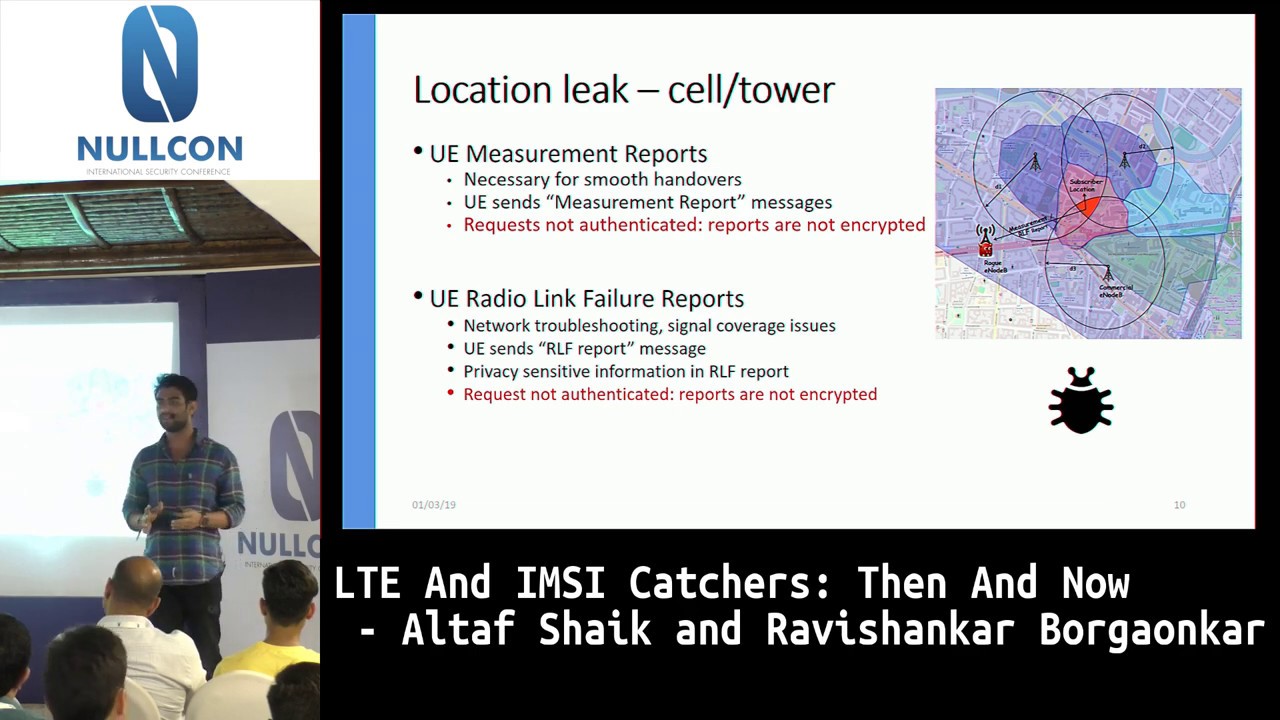 LTE And IMSI Catchers: Then And Now | Altaf Shaik | nullcon Goa 2019