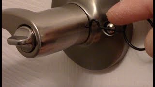 How to Replace A Door Knob ( Lever ) Without Visible Screws