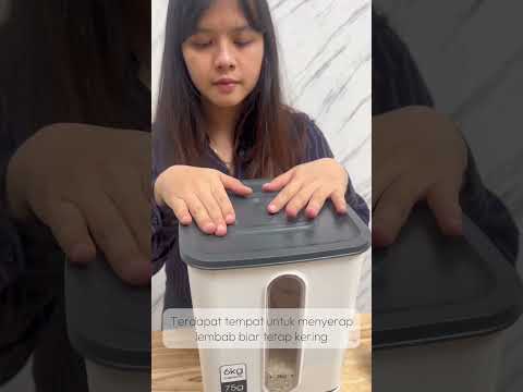 Gambar Felli Tempat Beras Plastik 7.5 Liter - Abu-Abu