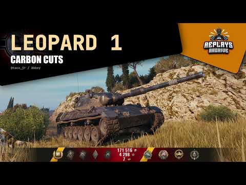 Leopard 1 - Carbon cuts / 8 frags, 9949 damage, 1719 exp., Abbey, World of Tanks