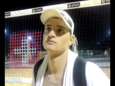 Michał Kądzioła i Jakub Szałankiewicz po meczu ze Szwajcarami - mistrzostwa świata Rzym 2011