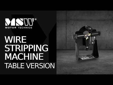 video - Wire Stripping Machine - Table Version