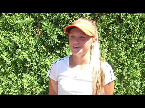 Linda Klimovičová po výhře ve čtvrtfinále Pardubické juniorky 2020