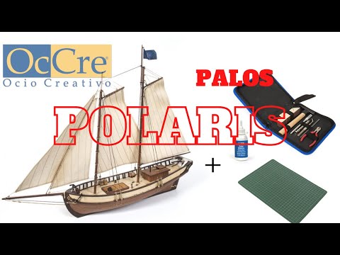 Palos Polaris Starter Pack de OcCre. Bauprés y trinquete - Modelismo Naval