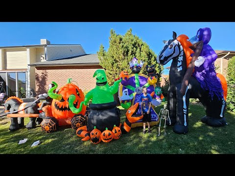 Unboxing 4 New Halloween Inflatables!