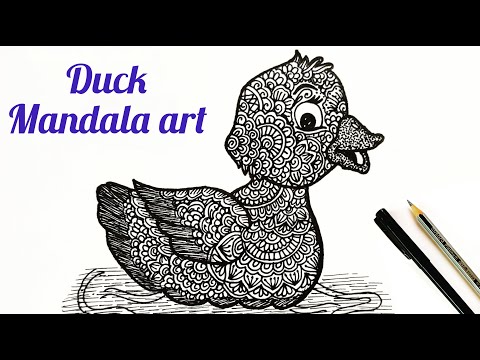 How to draw Mandala for Beginners Birds house mandala art Birds drawing stepbystep doodle art