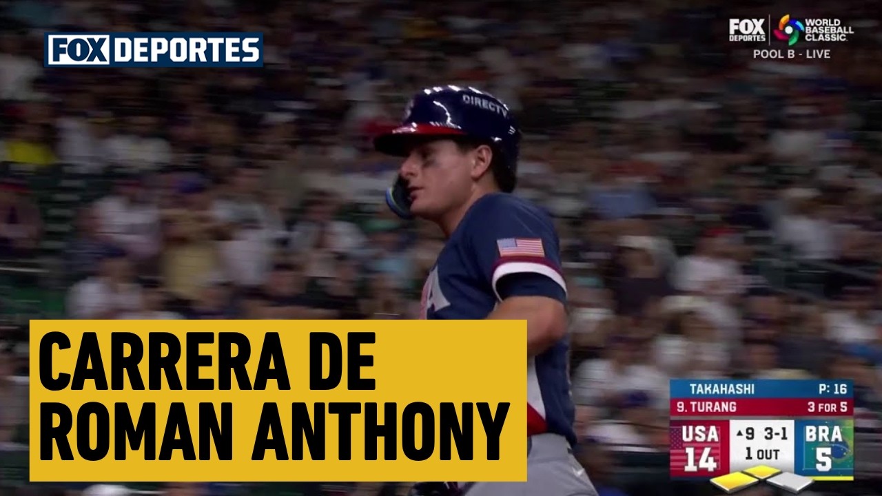 🫢🫣 CARRERA DE Roman Anthony | Estados Unidos 15-5 Brasil | World Baseball Classic 2026