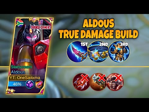 DON'T LET ALDOUS USE THIS TRUE DAMAGE BUILD🔥 | ALDOUS BEST BUILD 2022