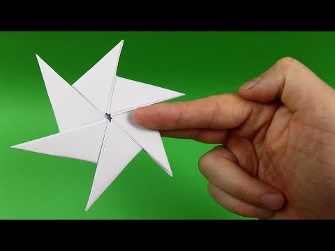 How To Make a Paper Ninja Star Shuriken - Origami...