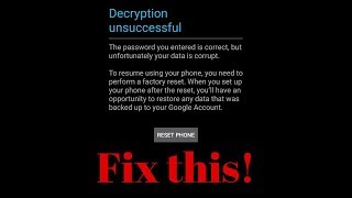How to recover your data from failed micro SD card encryption - Decryption unsuccessful on Android