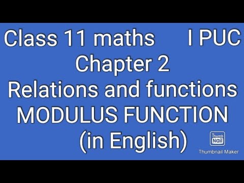 Relations and Functions: Modulus Function Video Lecture - Crash Course ...