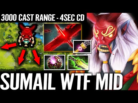 🔥 SUMAIL 100% NEW MID HERO - 3000 Cast Range GrimStroke 4s CD WTF Nonstop Spamming Dota 2 Pro