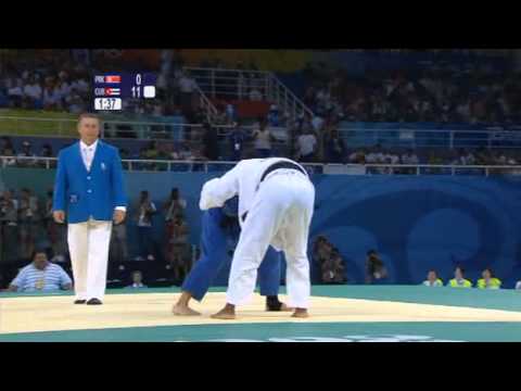 Judo Beijing 2008   Ok Song Pak PRK vs  Yanet Bermoy CUB