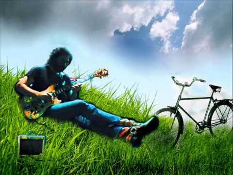 Jerry Garcia In The Grass (With His Bicycle) - By Strawberry Studio 2