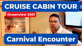 Carnival Encounter Cabin Tour 5301 Cruise Stateroom
