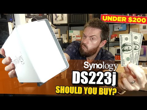 Synology DS223j 2-Bay Diskstation NAS (Realtek RTD1619B 4-Core 1.7 GHz 1GB DDR4 Ram 1xRJ-45 1GbE LAN-Port) 8TB Bundle with 2X 4TB Seagate IronWolf video review thumbnail