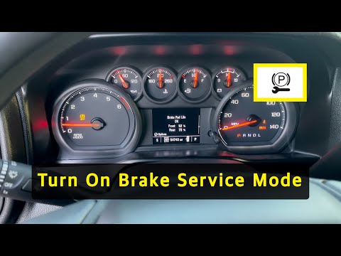 How To Turn On Brake Service Mode 2020 Chevy Silverado.!!