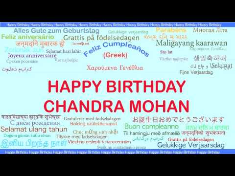 ChandraMohan   Languages Idiomas - Happy Birthday