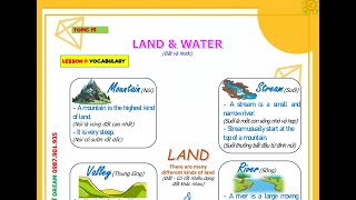 Topic 15 - Land And Water - Phonics 3A