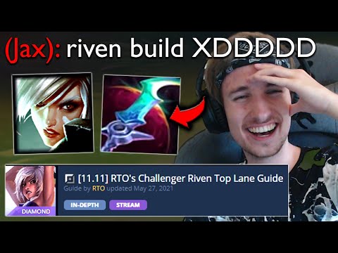 I finally tried RTO's Challenger Riven Top Lane Guide, its kinda interesting 😂