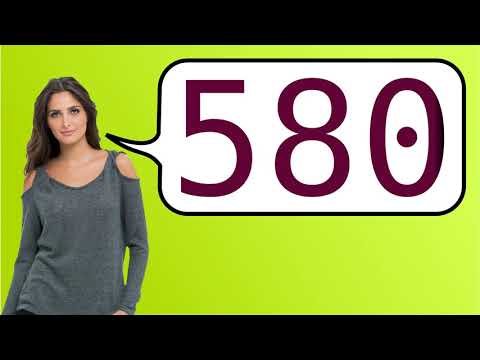 How to say '580' in French?