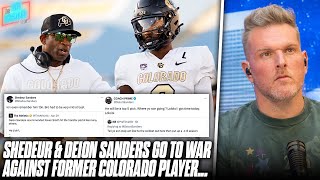 Deion & Shedur Sanders Beef With Former Player, Internet Picking Sides | Pat McAfee Reacts