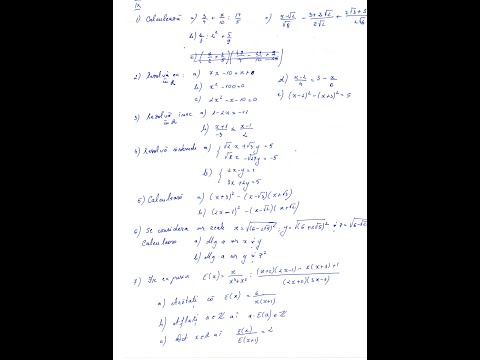 10 Exercitii Recapitulative La Inceput De Clasa a IX-a | Test Initial | Recapitulare