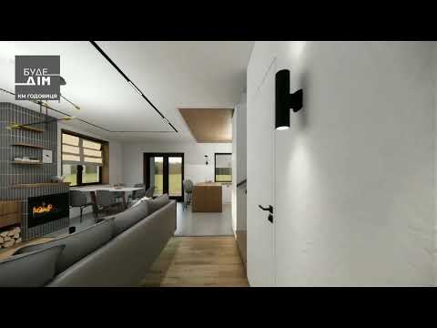 Фото Візуалізація інтер'єру будинку 120м2 та відео обліт