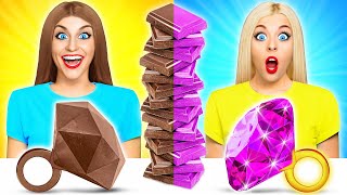 Real Food vs Chocolate Food Challenge | Fantastic Food Hacks by Multi DO Fun Challenge
