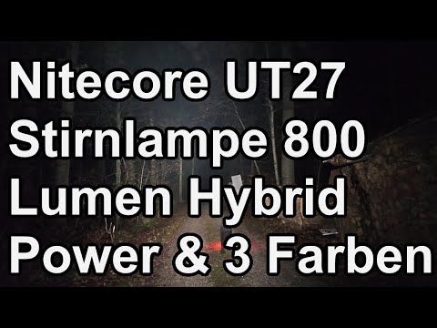 Nitecore UT27 Headlamp 800 Lumens | Hybrid Power & 3 Colors