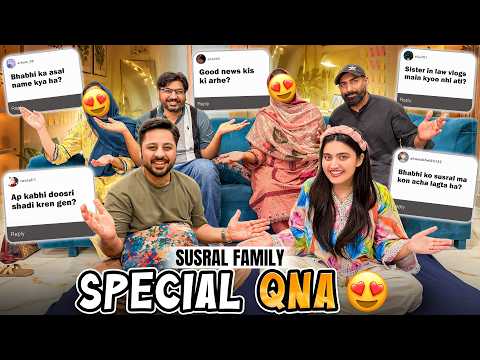 FIRST EVER QNA WITH SUSRAL FAMILY 😍 | Sab K Raaz Khul Gaye 😂 | Good News Kiski Arhi? 👼🏻 Sistrology