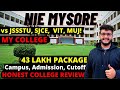 NIE Mysore Review | MY COLLEGE | 43 Lakh Package | Campus | Hostel | Admission | Cutoff [2022]