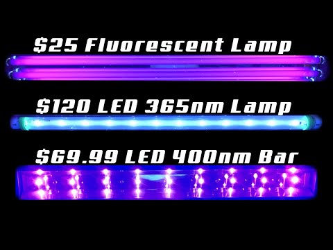 Fluorescent VS LED Black Light - Which Is The BETTER Black Light Effect?