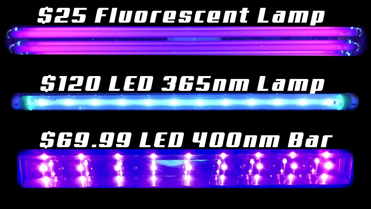 Fluorescent VS LED Black Light - Which Is The BETTER Black Light Effect?