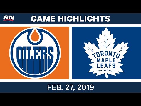 NHL Highlights | Oilers vs. Maple Leafs - Feb 27, 2019