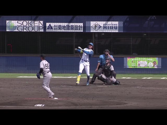 【ファーム】待望の一発!! ファイターズ・阪口樂 今季1号は同点のソロホームラン!! 2025年5月13日 北海道日本ハムファイターズ 対 読売ジャイアンツ