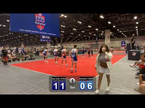 AAU 2024  - Ace Crew 14 Fire vs Evolution 14 Elite Set 1