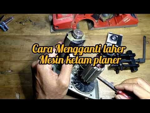 Cara Melepas Laher Mesin Ketam//Planer Dan Mengganti Yang Baru