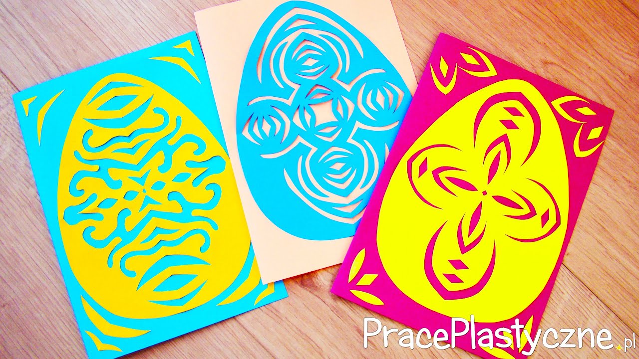 Pisanka - wycinanka - kartka wielkanocna