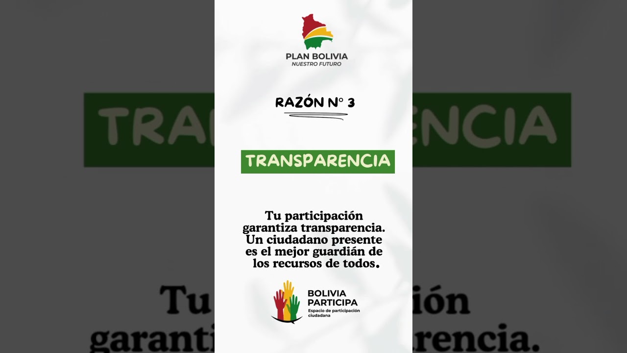 💬 4 razones para participar en la construcción del Plan Bolivia.