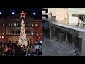 Афины: рождественская ель и взрыв бомбы (новости) 