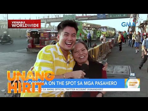 Sorpresa on the Spot sa mga pasahero sa Quezon City! Unang Hirit