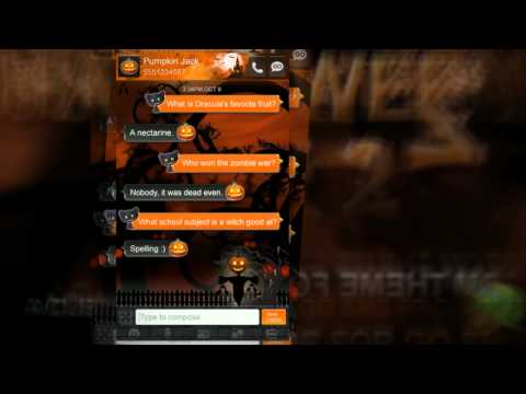 Fun Halloween GO SMS Pro Theme Video