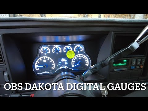 OBS LS SWAP Dakota digital gauges install