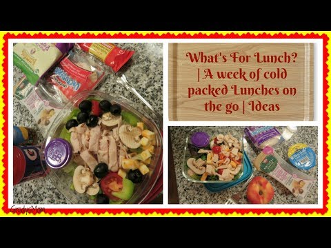 What's For Lunch? | Cold Lunch on the Go Ideas for Work or School Video