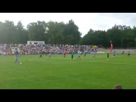 Beim Testspiel zwischen Union Fürstenwalde und Hertha BSC (2015)